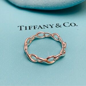 NEW Tiffany & Co. Infinity Silver Link Ring Women Size 7